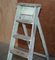 Aqua Green Paint Pitch Pine Decorators Ladder from GRDC, 1920s 3