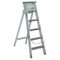 Aqua Green Paint Pitch Pine Decorators Ladder from GRDC, 1920s 1