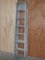 Vintage Aqua Blue Paint Pitch Pine Decorators Ladder, 1920s 15