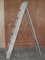Vintage Aqua Blue Paint Pitch Pine Decorators Ladder, 1920s 9