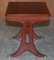 Vintage Lions Hairy Paw Feet Flamed Mahogany Side End Lamp Wine Tables, Set of 2 7