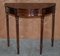 Vintage Flamed Mahogany Demi Line Console Table with Single Drawer 3