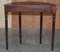 Vintage Flamed Mahogany Demi Line Console Table with Single Drawer 13