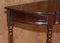 Mesa consola Demi Line vintage de caoba flameada con un cajón, Imagen 8