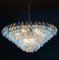 Lámpara de araña Poliedri de cristal de Murano color zafiro, Imagen 9