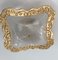 Huge Art Deco Square Gold Murano Glass Flush Mount 11