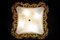Lampada a incasso grande Art Déco in vetro di Murano dorato, Immagine 15
