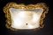 Huge Art Deco Square Gold Murano Glass Flush Mount, Image 14