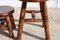 Vintage French Wooden Milking Stools, Set of 3, Image 6