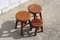 Vintage French Wooden Milking Stools, Set of 3, Image 3