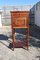 Vintage French Grey Red Marble Nightstand Bedside Table, Image 3