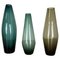 Vases Turmalin par Wilhelm Wagenfeld pour WMF, Allemagne, 1960s, Set de 3 1