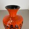 Orange Pottery Vase from Kreutz Ceramics, Germany, 1970s 12