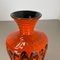 Vase en Poterie Orange de Kreutz Ceramics, Allemagne, 1970s 12