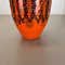 Orangefarbene Keramikvase von Kreutz Ceramics, Deutschland, 1970er 11
