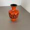 Vase en Poterie Orange de Kreutz Ceramics, Allemagne, 1970s 3