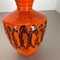 Orangefarbene Keramikvase von Kreutz Ceramics, Deutschland, 1970er 10