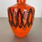 Orangefarbene Keramikvase von Kreutz Ceramics, Deutschland, 1970er 4