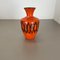 Orange Pottery Vase from Kreutz Ceramics, Germany, 1970s 2