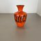Orangefarbene Keramikvase von Kreutz Ceramics, Deutschland, 1970er 2