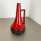 Jarrón XL de cerámica en negro y rojo de Jopeko Ceramics, Germany, años 70, Imagen 2