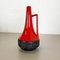 Vase XL en Poterie Rouge et Noire de Jopeko Ceramics, Allemagne, 1970s 4