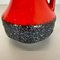 XL Schwarz-Rote Keramik Vase von Jopeko Ceramics, 1970er 8