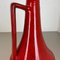 Vase XL en Poterie Rouge et Noire de Jopeko Ceramics, Allemagne, 1970s 16