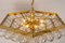 Extra Large Tulipan Glass Chandelier from Kaiser, Germany, 1960s 8