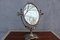 French Oval Decorative Adjustable Vanity Mirror in Brass 1