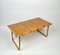 Folding Coffee Table in Bamboo, Rattan, Wicker with Steel Corners, Italy, 1970s 6