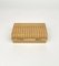 Rectangular Acrylic Glass, Rattan and Brass Box in the Style of Christian Dior Home, Italy, 1970s, Image 11