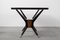 Rechteckiger Tisch aus Holz mit Tischplatte aus Kristallglas von Osvaldo Borsani, 1960er 4
