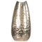 Oval Hammered Silver Vase by Luigi Genazzi for Calderoni, 20th Century, Image 1