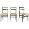 First Edition Superleggera Chairs by Gio Ponti for Cassina, 1957, Set of 3 1