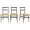 Sedie Superleggera prima edizione di Gio Ponti per Cassina, 1957, set di 3, Immagine 1