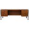 Wooden Tecknika Desk with 2 Drawers by Ettore Sottsass for Poltronova 1970s 1