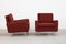 George Nelson Armchairs in Red Fabric for Herman Miller, Set of 2 3