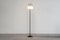 Metallic Floor Lamp with 3 Glass Elements by Angelo Lelli for Arredoluce, 1950 2