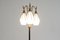 Metallic Floor Lamp with 3 Glass Elements by Angelo Lelli for Arredoluce, 1950 6