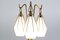Metallic Floor Lamp with 3 Glass Elements by Angelo Lelli for Arredoluce, 1950 8