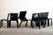 Cab 412 Chairs in Black Leather by Mario Bellini Cassina, Italy, 1970s, Set of 10 3