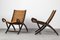 Ninfea Armchairs in Wood and Rattan by Gio Ponti for Reguitti, 1960s, Set of 2 3