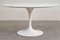 Round White Pedestal Dining Table in Aluminum and Laminate by Eero Saarinen for Knoll, Image 3