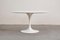 Round White Pedestal Dining Table in Aluminum and Laminate by Eero Saarinen for Knoll 2