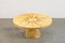 Large Round Rosa Dei Venti Table in Pine by Mario Ceroli for Poltronova, 1970s 2