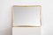 Espejo con marco de madera dorada de Osvaldo Borsani para ABV, años 50, Imagen 2
