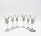 Decanter and Cordial Glasses in Grey Smoked Glass from Holmegaard Denmark, 1950s, Set of 7, Image 9