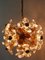 Lámpara de araña Sputnik Mid-Century moderna de Palwa, años 60, Imagen 7