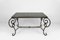 Patinated Wrought Iron and Black Marble Coffee Table, 1940s 6